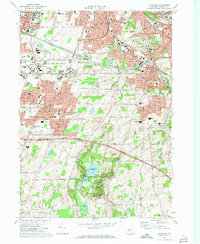 Pittsford 1971 topographic map thumbnail