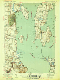 Plattsburg 1939 topographic map thumbnail