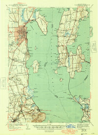 Plattsburg 1943 topographic map thumbnail