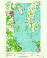 Plattsburgh 1956 topographic map thumbnail