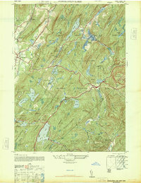 Popolopen Lake 1946 topographic map thumbnail