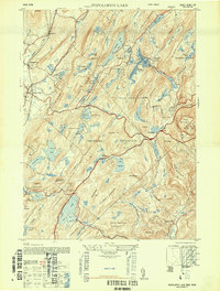 Popolopen Lake 1947 topographic map thumbnail