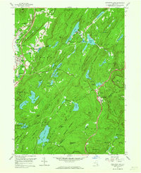 Popolopen Lake 1957 topographic map thumbnail