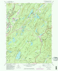 Popolopen Lake 1957 topographic map thumbnail