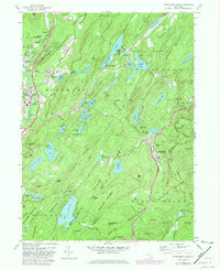 Popolopen Lake 1957 topographic map thumbnail