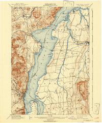 Port Henry 1898 topographic map thumbnail