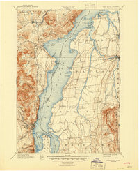 Port Henry 1898 topographic map thumbnail