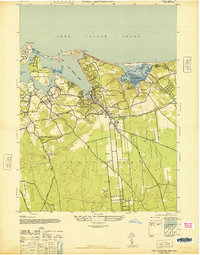 Port Jefferson 1947 topographic map preview