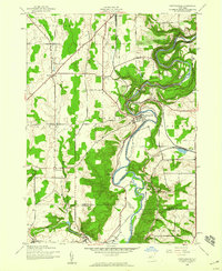 Portageville 1943 topographic map thumbnail