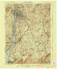 Poughkeepsie 1943 topographic map thumbnail