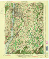 Poughkeepsie 1943 topographic map thumbnail
