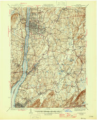 Poughkeepsie 1943 topographic map thumbnail