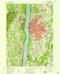 Poughkeepsie 1957 topographic map thumbnail