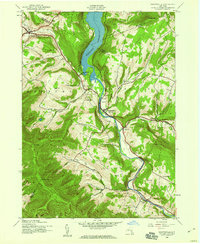 Prattsville 1945 topographic map thumbnail