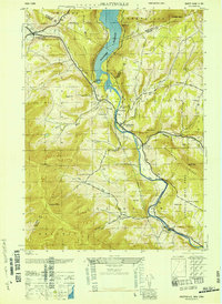 Prattsville 1946 topographic map thumbnail