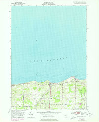Pultneyville 1952 topographic map thumbnail