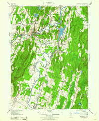 Rosendale 1942 topographic map thumbnail