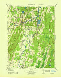 Rosendale 1943 topographic map thumbnail