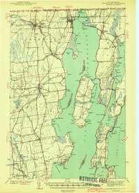 Rouses Point 1939 topographic map thumbnail