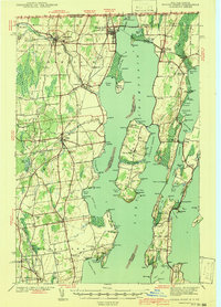 Rouses Point 1939 topographic map thumbnail