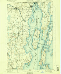 Rouses Point 1907 topographic map thumbnail