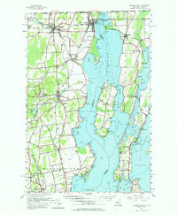 Rouses Point 1956 topographic map thumbnail