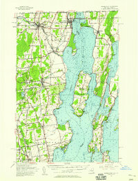 Rouses Point 1956 topographic map thumbnail