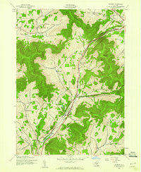 Roxbury 1945 topographic map thumbnail