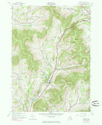 Roxbury 1945 topographic map thumbnail