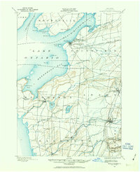 Sackets Harbor 1893 topographic map thumbnail