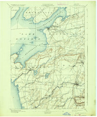 Sackets Harbor 1895 topographic map preview