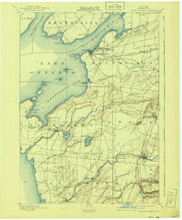 Sackets Harbor 1895 topographic map thumbnail