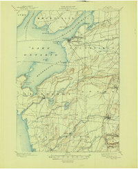 Sackets Harbor 1895 topographic map preview