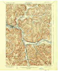 Salamanca 1900 topographic map thumbnail