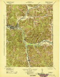 Salamanca 1943 topographic map thumbnail