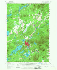 Saranac Lake 1955 topographic map thumbnail