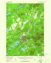 Saranac Lake 1955 topographic map thumbnail