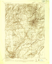 Saratoga Springs 1934 topographic map thumbnail