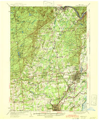 Saratoga 1942 topographic map thumbnail