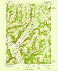 Savona 1953 topographic map thumbnail