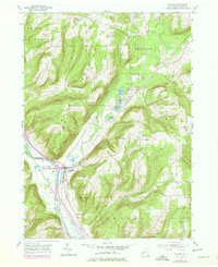 Savona 1953 topographic map thumbnail