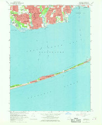 Sayville 1967 topographic map thumbnail