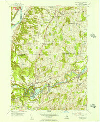Schaghticoke 1954 topographic map thumbnail