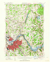 Schenectady 1947 topographic map thumbnail