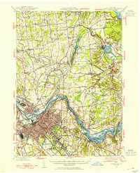 Schenectady 1947 topographic map thumbnail
