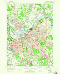 Schenectady 1954 topographic map thumbnail