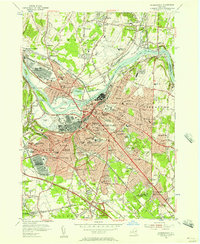 Schenectady 1954 topographic map thumbnail