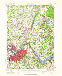 Schenectady 1954 topographic map thumbnail