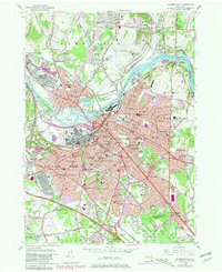 Schenectady 1954 topographic map thumbnail