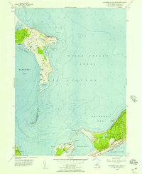 Gardiners Island East 1956 topographic map thumbnail